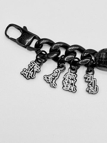 FACE BRACELET BLACK METAL