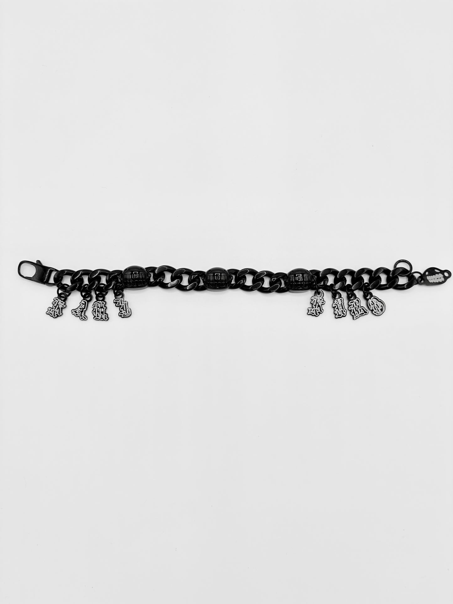 FACE BRACELET BLACK METAL